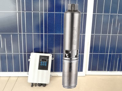 Bomba Solar Sumergible DC de 4 Pulgadas, con Motor Sumergible Encapsulado e Impulsor de Plástico BLSCP