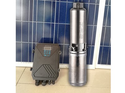 Bomba Solar Sumergible de 4', AC110V/DC150V, con Motor Encapsulado e Impulsor de Plástico, BLACP