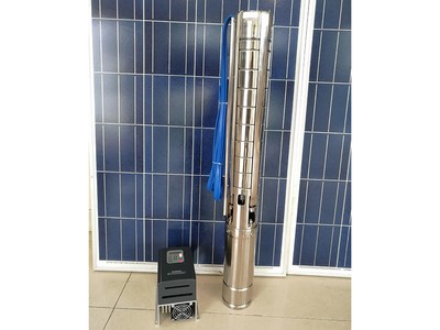 Bomba Solar Sumergible de 4', con Impulsor de acero SS304 , AC110V/DC150V, AC220V/DC300V, AC380V/DC540V, BLAS